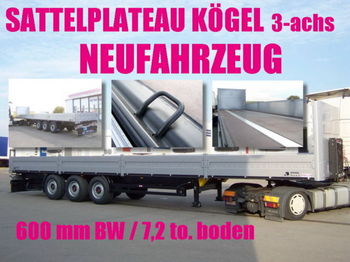 Kögel SN 24 / PLATEAU / plattform / baustoffe / STAHL - Flaktrailer