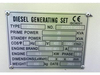 Beinei 4M18 - 22 kVA Generator - DPX-20900  - Elgenerator: bild 4