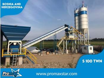 PROMAX Stationary Concrete Batching Plant S100-TWN (100m3/h) - Betongfabrik