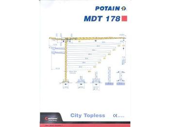 Potain MDT 178 - Tornkran