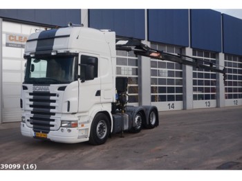 Dragbil Scania R 420 6x2 Retarder PM 16 ton/meter laadkraan: bild 1