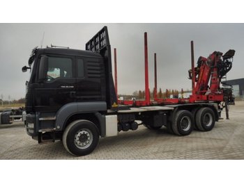 Lastbil för transportering trä MAN TGS 26.540 XL 6x4 Doll-Kurzholz, KESLA 2111Z: bild 1