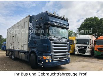 Djurtransport lastbil Scania R 580  Topliner V 8 Menke 3 Stock  Analog Tacho: bild 1