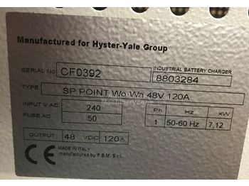  Hyster Charger 48V single phase 120A - Elektriskt system