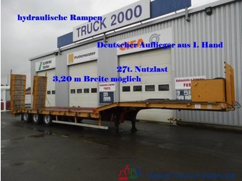 Låg lastare semitrailer för transportering tunga maskiner 3 Achs hydr.Rampen Deutscher Auflieger bis 3.20m: bild 1