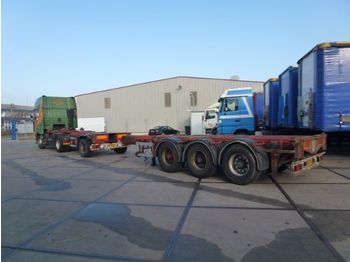 D-TEC 4-as combi trailer - 47.000 Kg - - Containerbil/ Växelflak semitrailer