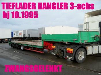 HANGLER TIEFLADER ZWANGSGELENKT 3-achs / BDF  - Låg lastare semitrailer