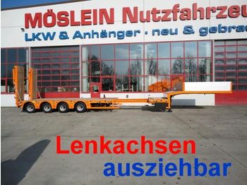 Möslein 4 Achs Satteltieflader, ausziehbar - Låg lastare semitrailer