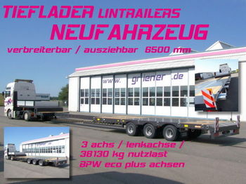  TIEFLADER LINTRAILERS lenka. /verbreiterbar/AZB - Låg lastare semitrailer