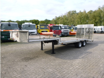 Veldhuizen Semi-lowbed trailer (light commercial) P37-2 + ramps + winch - Låg lastare semitrailer