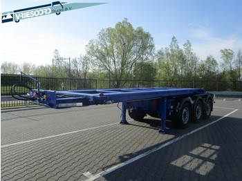 Containerbil/ Växelflak semitrailer MEUSEL Steillader-Tilting: bild 1