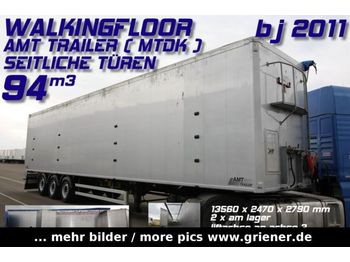 AMT TRAILER MTDK /94 m³/SEITENTÜREN LIFT 10400kg  - Moving floor semitrailer