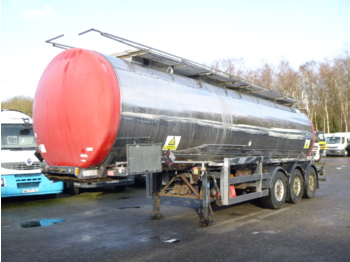 Clayton Chemical tank inox 30.4 m3 / 1 comp + pump - Tanktrailer