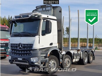 Mercedes-Benz Arocs 3758 8X4 Hydraulik Big-Axle Liftachse Euro 6 - Skogsvagn
