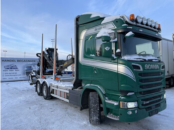 Scania R730 6X4, Timber-truck, + Loglift 125S, 2017 - Skogsvagn