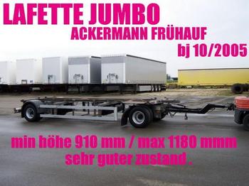 Ackermann LAFETTE JUMBO 910 - 1180 mm zwillingsbereift 2 x - Containersläp/ Växelflaksläp