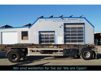Lastväxlarsläp/ Liftdumpersläp Hüffermann HSA 18.70 Schlitten Abroller Doppelbereifung: bild 1