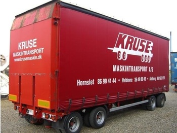 Hoffmann tieflader mit plane aufbau - Låg lastare trailer