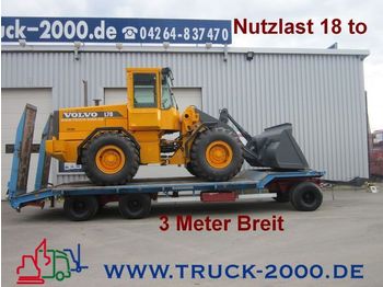LANGENDORF TUE 24/80 3 Achsen Nutzlast 18to 3 m Breit - Låg lastare trailer