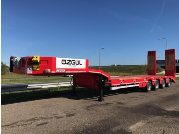 OZGUL LW4 70T 4 axle lowbed semi trailer, hydraulic ramps (300) - Låg lastare trailer