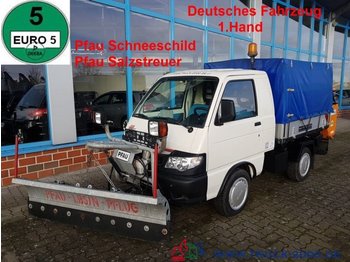 Transportbil med kapell, Utility/ Specialfordon Piaggio Pfau S 90 Allrad Winterdienst Pflug+Salzstreuer: bild 1