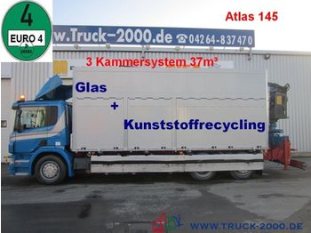 Sopbil Scania P380 Glas/Wertstoff Recycling Kran 3Kammern 37mÂ³: bild 1